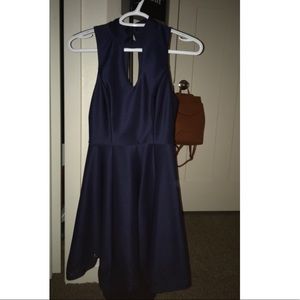 Navy Blue Short Formal Dress